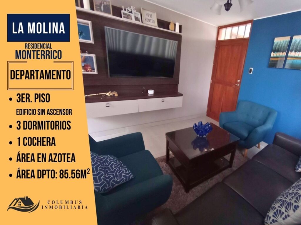 Venta de Departamento En La Molina, Lima – US$ 132,000 – Residencial Monterrico – La Molina, altura av. la molina cdra. 7