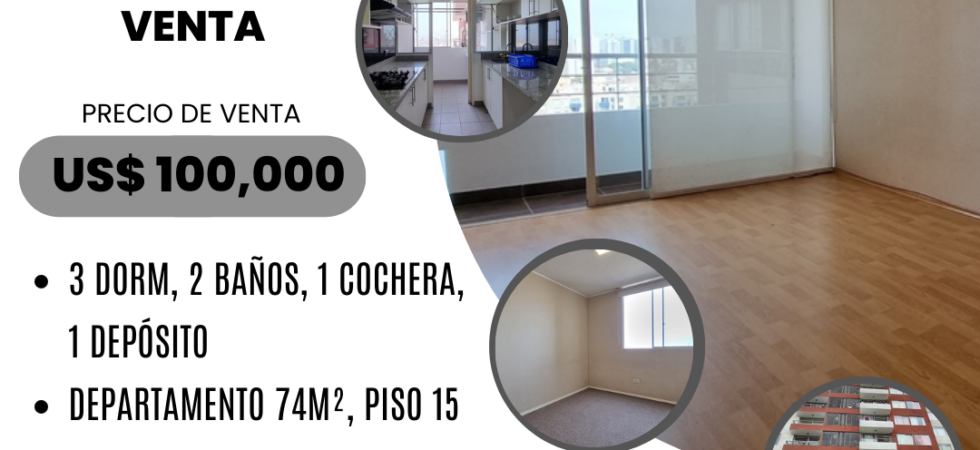 Venta de Departamento En Santiago De Surco, Lima – US$ 100,000 –