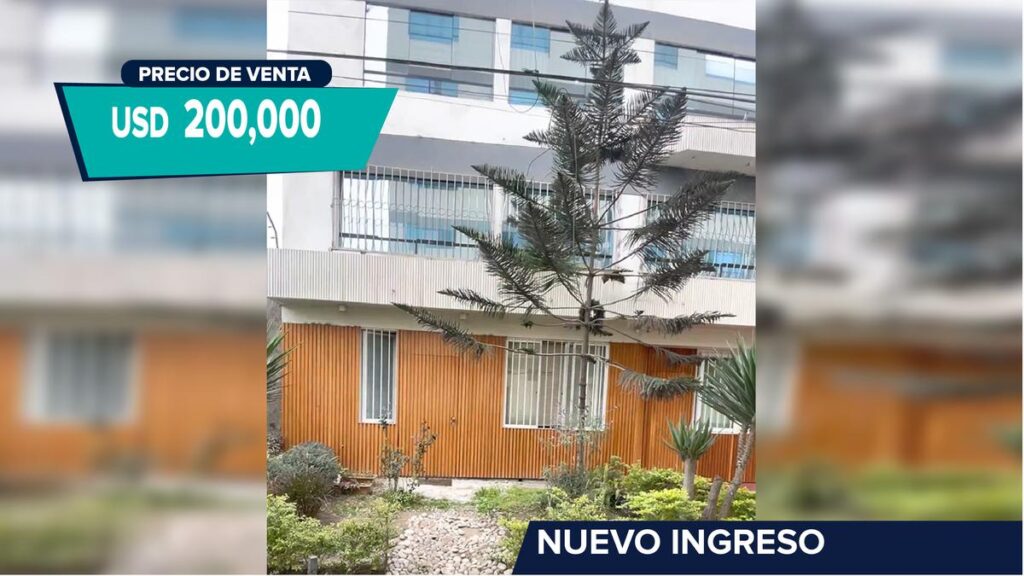 Venta de Departamento En Santiago De Surco, Lima – US$ 200,000 – Pasaje Cerro dorado 112