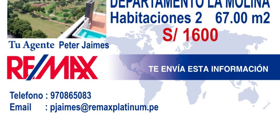Alquiler de Departamento En La Molina, Lima – US$ 1,600 –