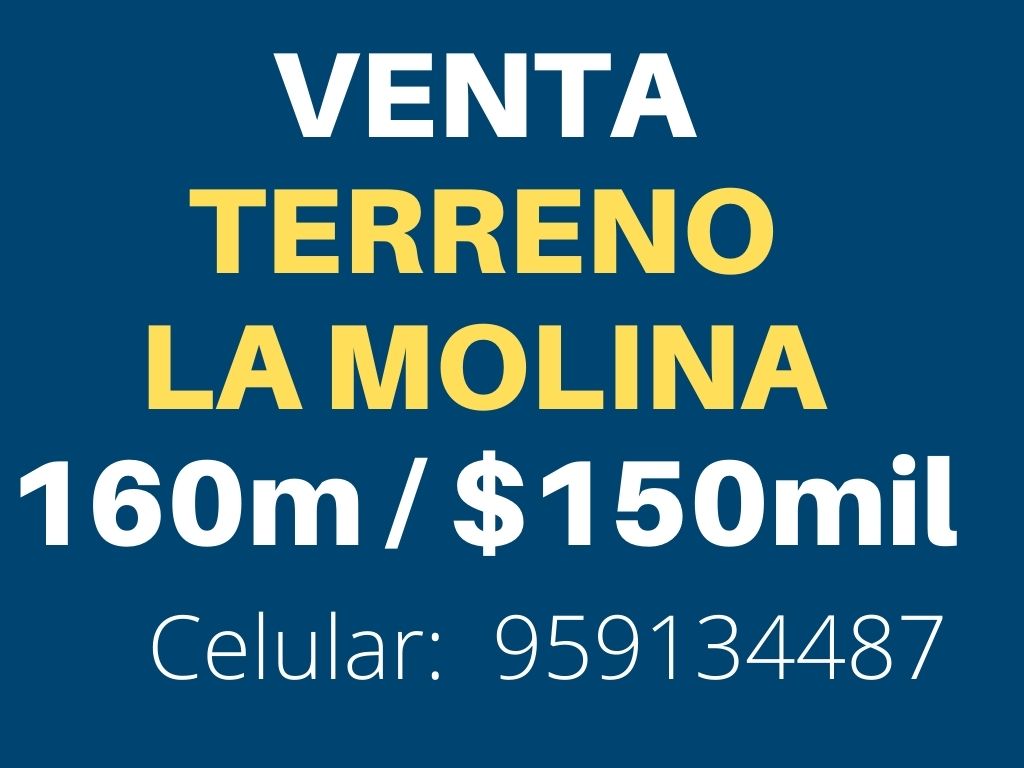 Venta de Terreno En La Molina, Lima – US$ 150,000 –