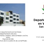 Venta de Departamento En San Borja, Lima – US$ 150,000 –
