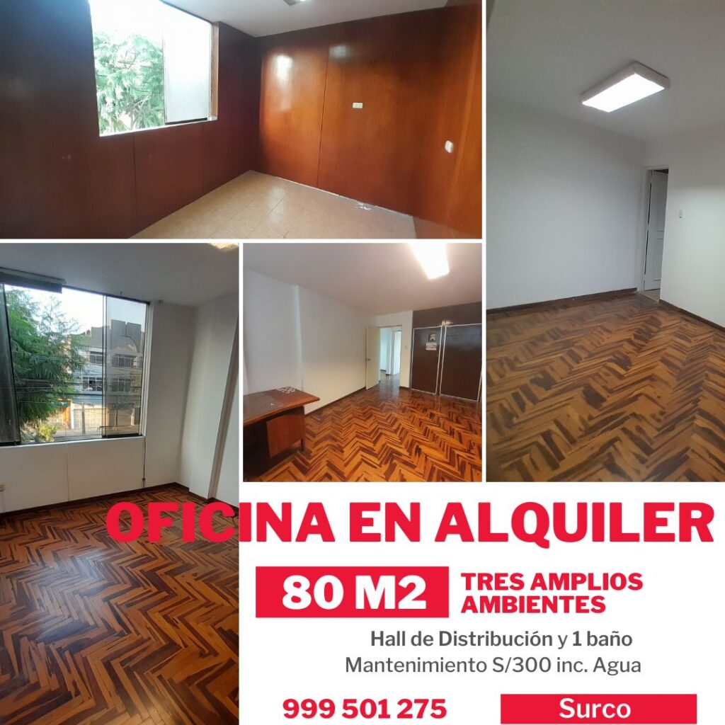 Alquiler de Oficina En Santiago De Surco, Lima – US$ 920 – Simon Salguero 5____